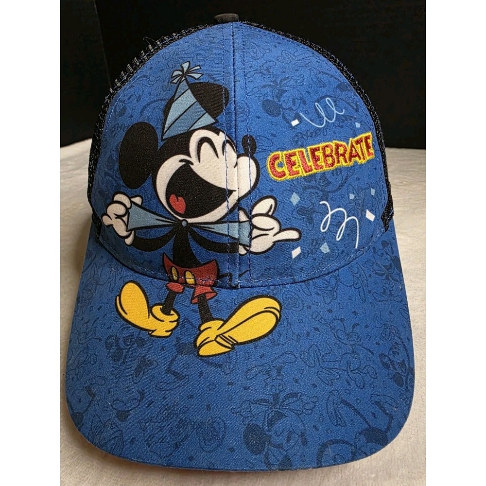 Disney Mickey Mouse Youth Baseball Hat Cap Celebrate 2019 90th Birthday
